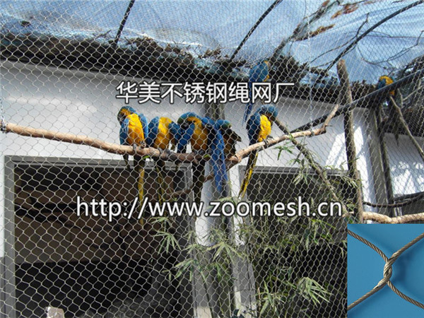 鹦鹉笼舍、鹦鹉围网、不锈钢鹦鹉防护网
