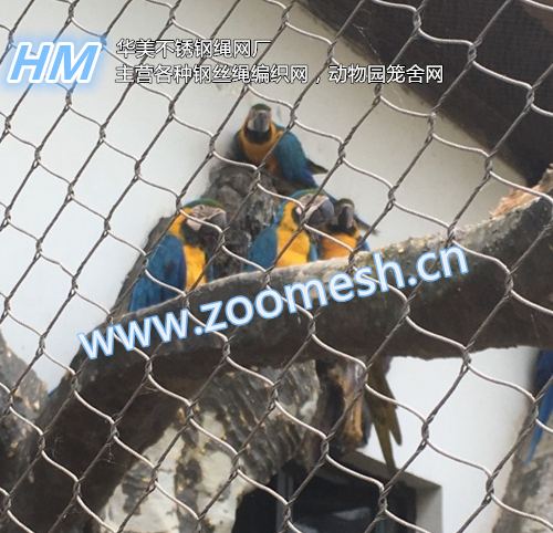不锈钢丝绳编织网、动物园笼舍网、动物防护网、不锈钢绳网、钢丝绳编织网、不锈钢编织网、动物园防护网、动物笼舍防护网